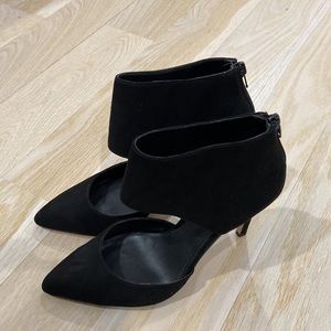 ALDO classic black Suede Pump slim heels shoe size 7